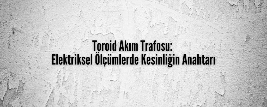 Toroid Akım Trafosu