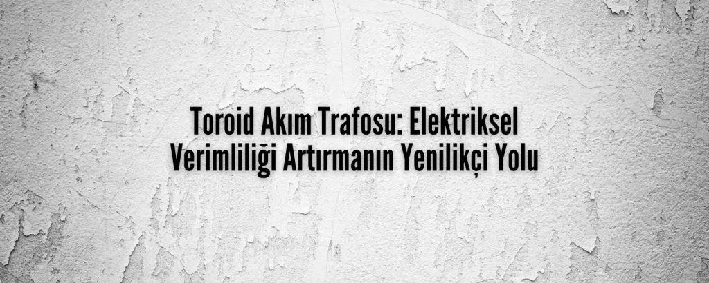 Toroid Akım Trafosu