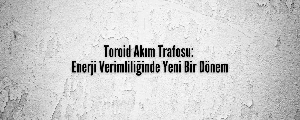 Toroid Akım Trafosu