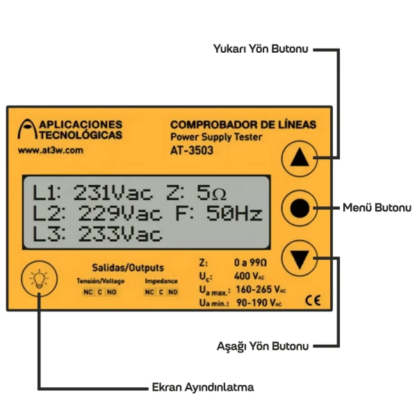 AT-3503 Topraklama ve Gerilim Koruma Cihazı