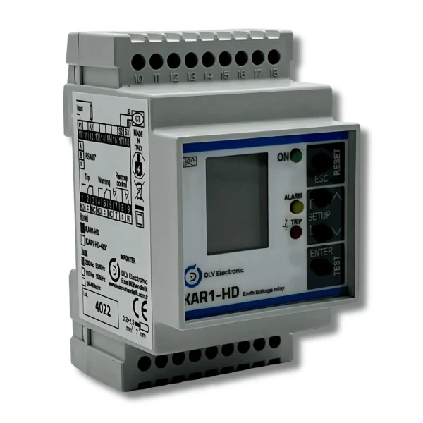 DLY KAR1-HD-300 A Tipi Dijital Harmonik Filtreli Kaçak Akım Röleleri