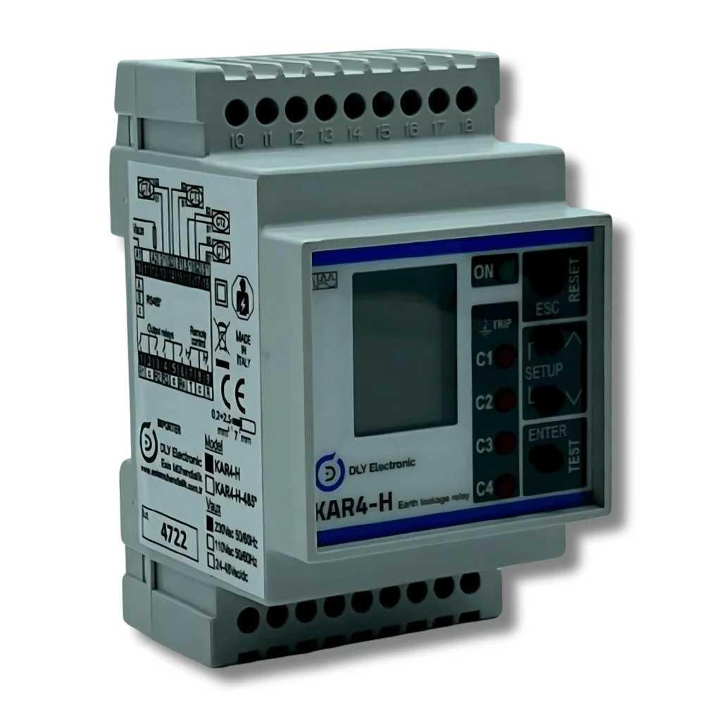 DLY KAR4-H-30 A Tipi Dijital Harmonik Filtreli Kaçak Akım Röleleri