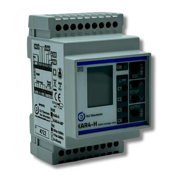 DLY KAR4-H-30 A Tipi Dijital Harmonik Filtreli Kaçak Akım Röleleri