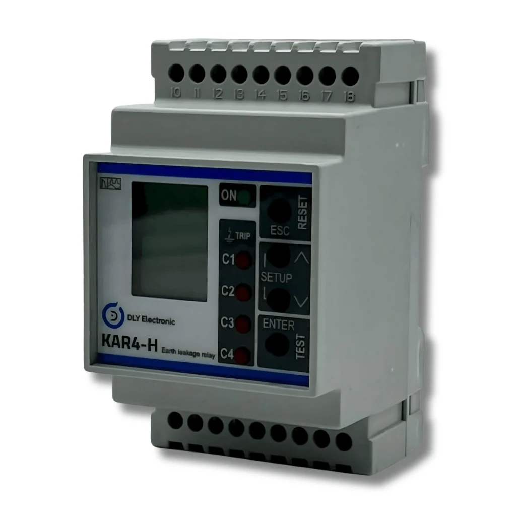 DLY KAR4-H-300 A Tipi Dijital Harmonik Filtreli Kaçak Akım Röleleri
